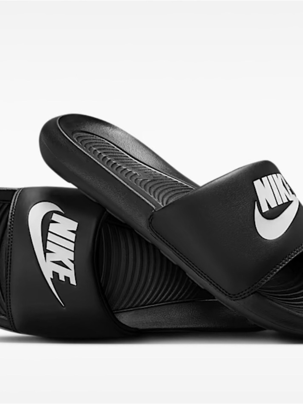 Nike Black and White Men’s Slide Sandals